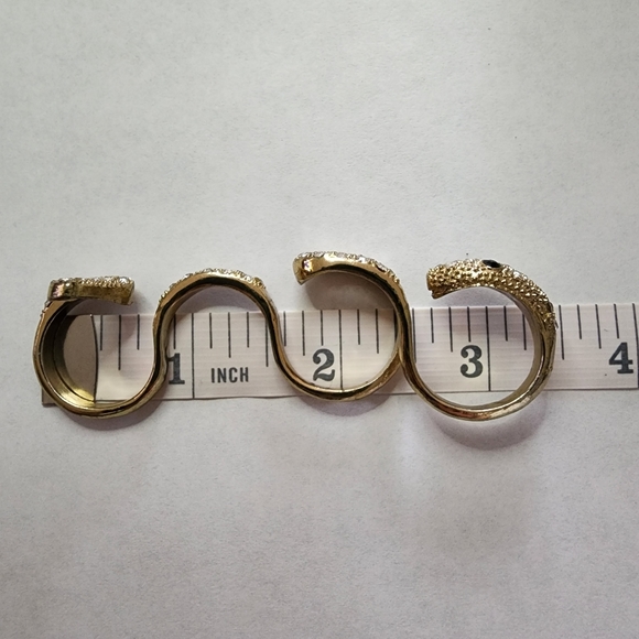 Forever 21 Gold Plated Four Finger Snake Ring - Picture 7 of 8